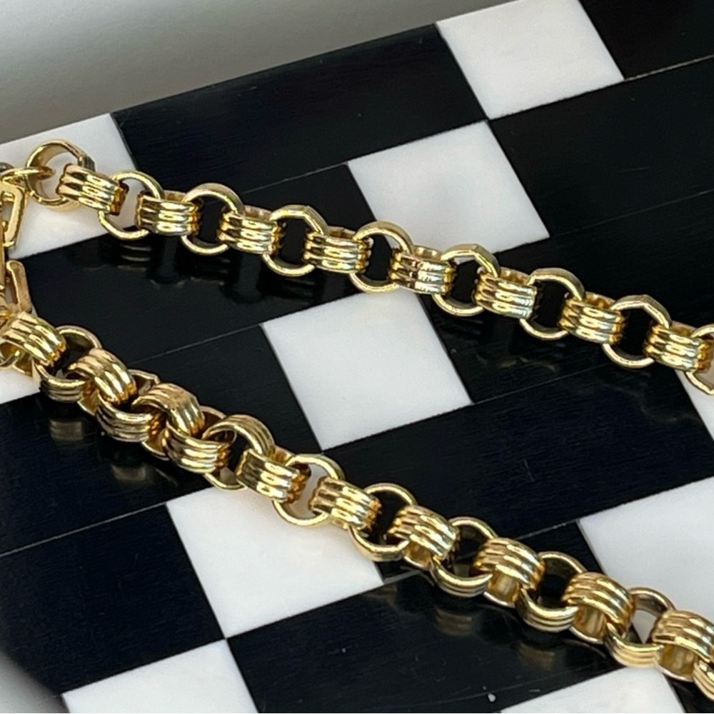 VINTAGE GIVENCHY ROLO LINK NECKLACE - Picture 6 of 13